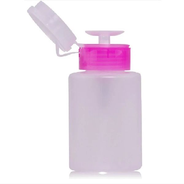 Nachfüllbare kosmetische Flaschenluftdruckpumpenspender Nagellackentferner Reiniger Behälter Maniküre Make -up -Werkzeug 60/150 ml