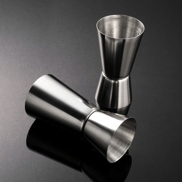 15/30ml oder 25/50 ml Edelstahl Cocktail Shaker Messung Tasse Dual -Shot -Getränk Spirit Messen Sie Jigger Kitchen Gadgets