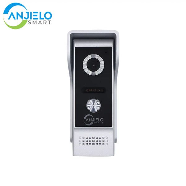 Intercomo Anjielosmart 1.0MP Visible Doorbell Metal Outdoor Unit com cobertura de chuva e função de visão noturna IP65 Nível de proteção