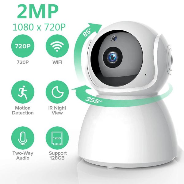 Monitores wifi 1080p HD Baby Monitor com câmera Vídeo Baby Sleeping Nanny CAM