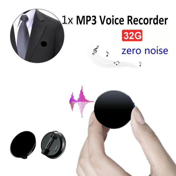 Recorder Small Professional Voice Recorder für Kinder im Kindergarten Pin Badge MP3 Mini Sound Recorder langlebig anhaltendem Audio -Recorder
