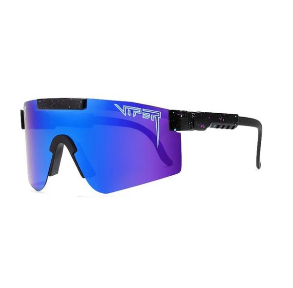 Luxusmarkengespiegelte grün rote blaue Linsen Sonnenbrille Polarisierte Männer Sport Goggle Rahmen UV400 Sonnenbrillen Schutz 5691094