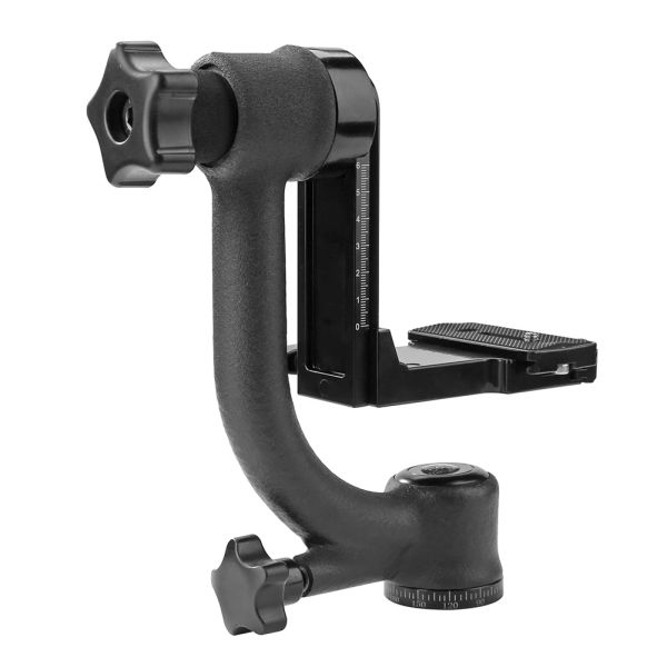 Gimbals Aluminum Lelloy Gimbal Tripod Head para fotografia de observação de pássaros para lentes telefoto