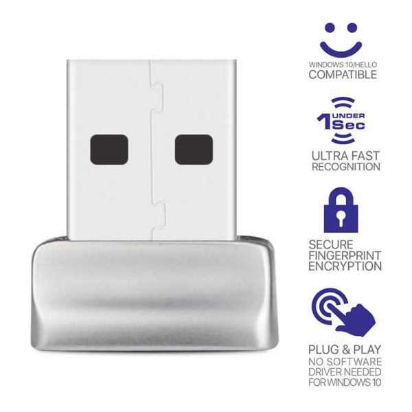 Устройство Mini USB Vingerafdruklezer Модуль Applaat Voor Windows 7 8 10 11 Hello Biometrie Security Key Biometrische Scanner Hangslot Voor Voor