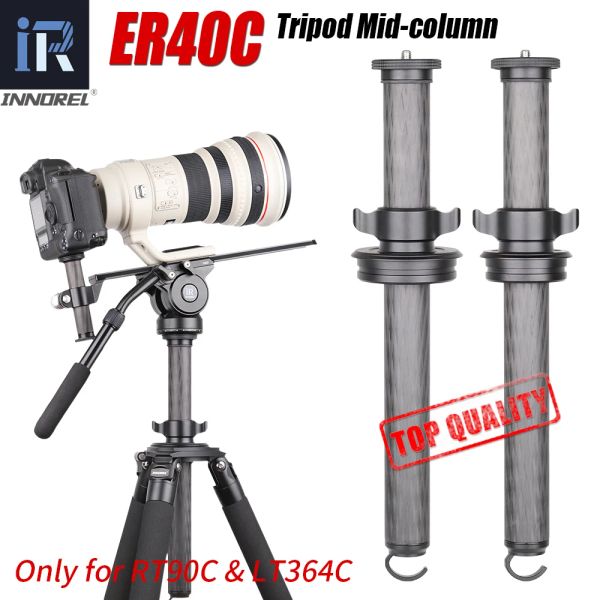 MONOPODS ER40C 40mm Tüp 10 Katmanlar Karbon Fiber Kaldırma Sütunu DSLR Kamera için Tripod Uzatma Çubuğu RT90C/LT364C'nin