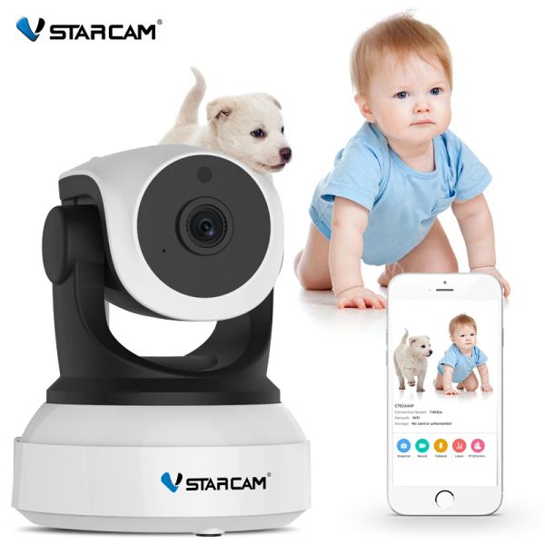Luvas Vstarcam 720p Video Video Baby Monitor Wi -Fi Câmera de segurança Ir Visão noturna Monitor de bebê Monitor de áudio Recordamento