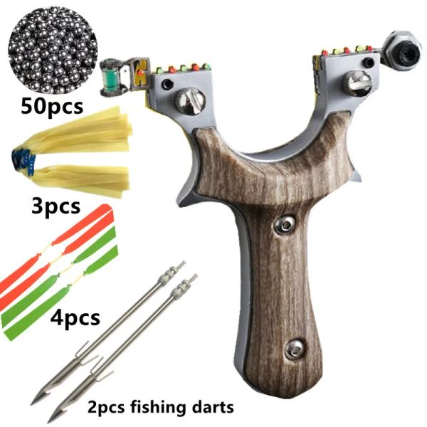 Accessori Scatto di tiro precisionale Slingshot con elastico imitazione in legno a infrarossi catapulta sport da caccia all'aperto