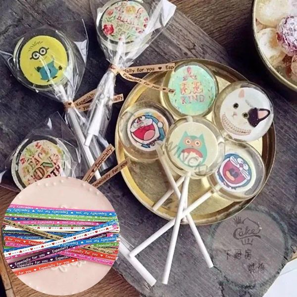 Hediye Sargısı 100 PCS/Paket Renkli Noktalar Şeker Kek Çantası Süsleme Lolipop Hediyeler Paketini Sarma Diy düğün dekorasyon