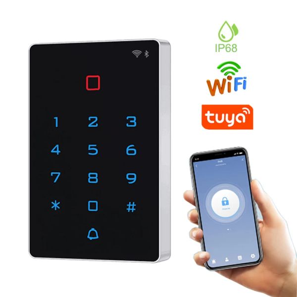 Комплекты T12 Wi -Fi Tuya Smart Door Lock Waterporting System System Control Caread Card Card Card Door Doage Controller