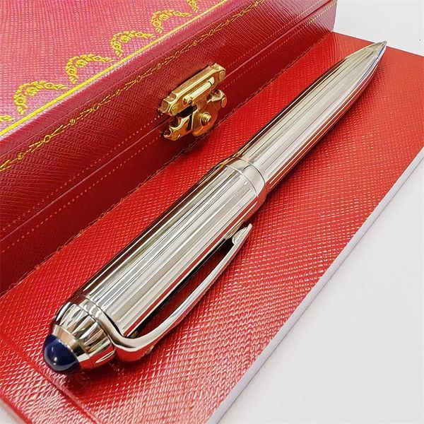 Mom CT Roadster de Series Ballpoint Pens Luxury Writing Office Supplies Studie Stationery Metal Stripes Silvery Ball Pen 240325