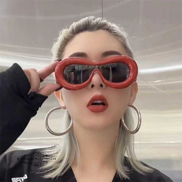 2024 Novo designer de luxo de alta qualidade Luoyijia Gat's Olhe Sunglasses para Mulheres insere o mesmo tipo de petocolos personalizados Lips Sunglasses LW40099i