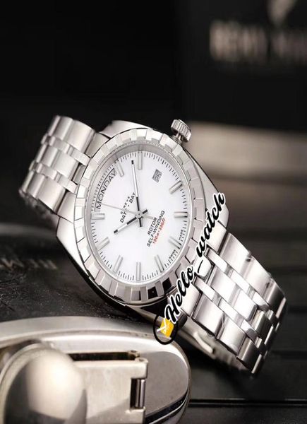 Nuovo di lusso Data di 38 mm di giorno M230100020 23010 quadrante bianco da uomo automatico orologio in acciaio inossidabile Orologi sportivi orologi sport Hellowatc3407522