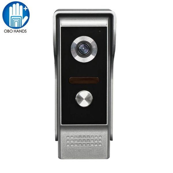 Intercom Wired 700TVL Porta video Porta del telefono Intercom Pulsante per campanello della fotocamera Night Vision con copertura impermeabile per la sicurezza domestica