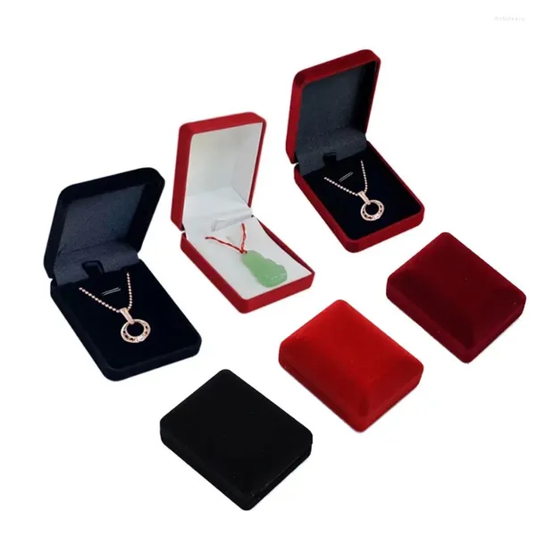 Bolsas de jóias Colar de veludo Cupa de colar de veludo Organizador de embalagens de embalagens de embalagem Contêiner para bugiganga