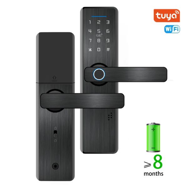 Lock Tuya WiFi Smart Lock Biometrische Fingerabdruck -Sperren Security Intelligentes Passwort Fingerabdruckschlüssel Freischaltung für Zuhause und Hotel