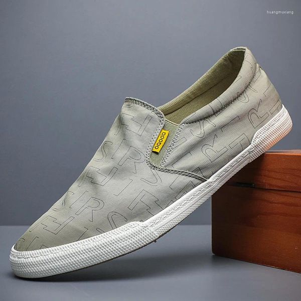 Scarpe casual 2024 Fashion Men's Slip on Man tela traspirabile maschi di espadrille flat classici sneaker primaverili 24018