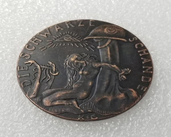 Deutschland 1920 Gedenkmünze Die schwarze Schammedaille Silber Rare Copy Coin Home Dekoration Accessoires8542104