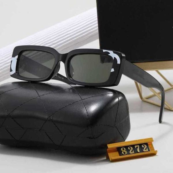 2024 10% de desconto em designer de luxo Novos óculos de sol masculinos e femininos 20% de desconto no exterior Xiangjia Red Tourism Square Glasses 8272