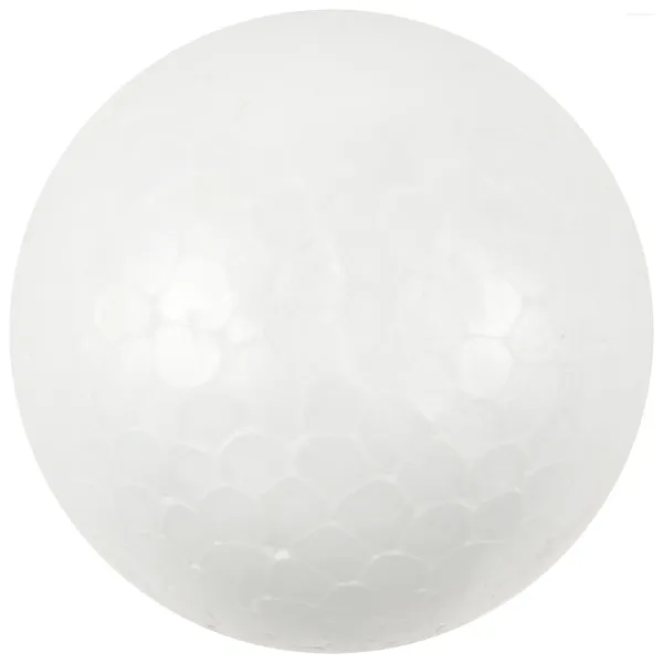 Fiori decorativi 10 x decorazione natalizia modellazione artigianato in polistirene schiuma sfera 6 cm --- bianco