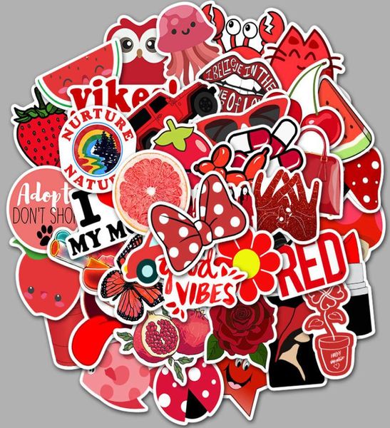 50 PCSBABAB SBAB SUTERS DE CARRO MISTA INSPOLÍCIO RED CARTO PARA LAPTOP Skateboard Pad Bicycle Motorcycle PS4 Phone Notebook Decalque PV7357176