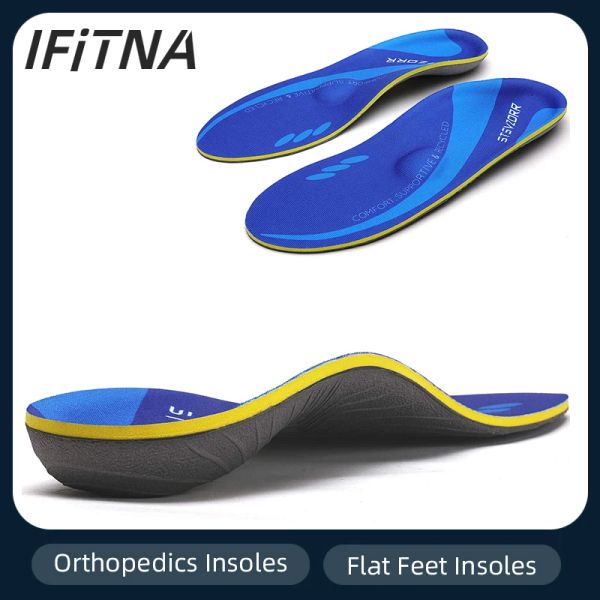 Palmilhas ifitna arco suporta palmilhas ortopédicas tênis fascite plantar sapatos ortopóticos insere pés lisos de calcanhar de salto atlético almofada de almofada atlética