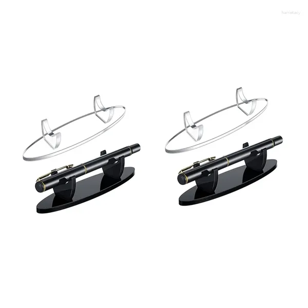 Escovas de maquiagem 4pcs acrílico portador de caneta drenagem rack rack rack de mesa de mesa wand mosca -pincel