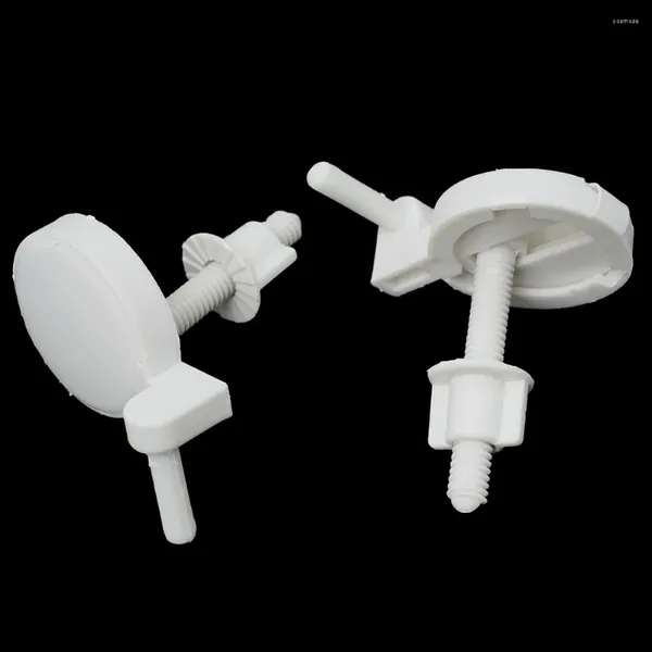 Tampas de assento no vaso sanitário para assentos acessórios parafuso WC Branco 2pcs 69 46mm Acessórios de fixação kit de dobradiça Bolsa