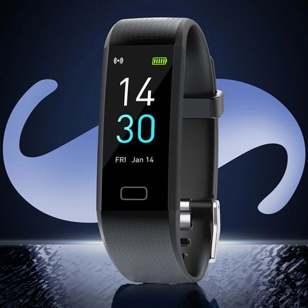 Pulseiras 2022 Smart Band Watch Termômetro corporal 0,96 polegada Pulseira inteligente Freqüência cardíaca Monitor de fitness sport rastreador de fitness homens homens mulheres mulheres