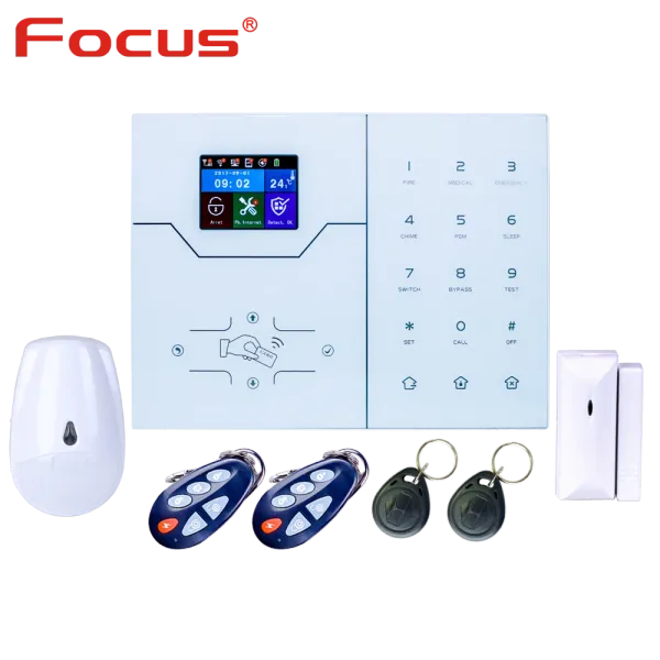 Комплекты Focus Meian 868 МГц английское меню Havgw 4G GSM Wi -Fi Sharge Security Semart Home System Bruglar Control Alarm Control по приложению