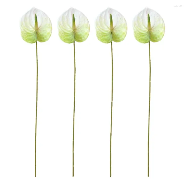 Simulazione di fiori decorativi Anthurium andraeanum Lind falso delicato decorazione per bouquet soggiorno piante