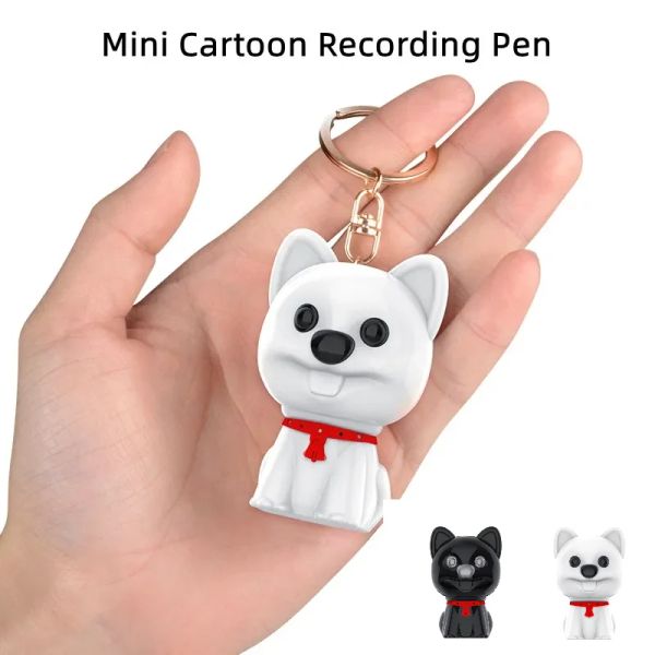 Registratore 32G Mini VOCE Registratore digitale Digital Cartoon Dog Dog Hang Pendant 432GB Mp3 Player Smart Sound Intelligent Dictafone Ativated