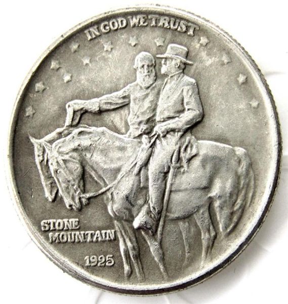 US 1925 Stone Halb -Dollar Silber Plated Craft Copy Coin Factory Schöne Hauszubehör5604150