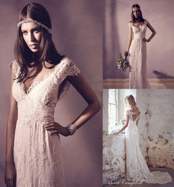 Fashion morbido in pizzo APPLICARE Romantico abito da sposa romantico Abito da sposa aline abito da sposa con cravatte di seta 8450134