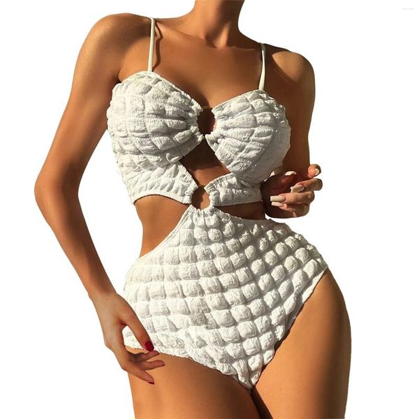 Costumi da bagno femminile in costume da bagno donne plus size bikini tessuto speciale tessuto sexy anello da bagno brasiliano