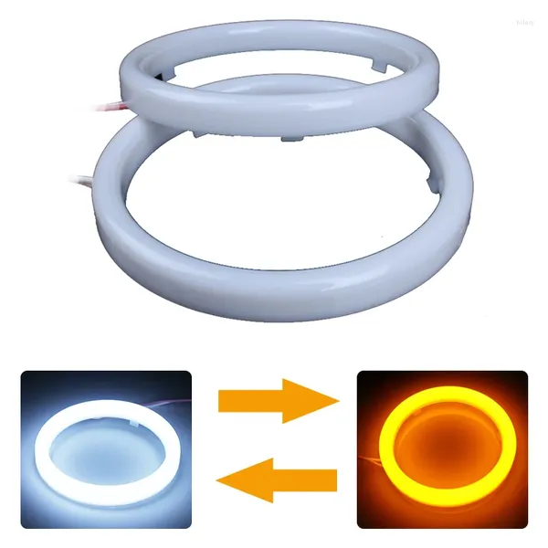 Küchenstaierauto Halo Ringe Engel Augen LED Weiß und gelb 60/70/80/90/95/100/110/120 mm Motorrad wasserdichte DC 12V 3W