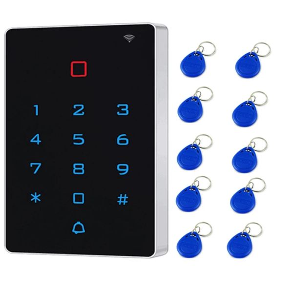 Blocca impermeabile Wifi Tuya App Backlight Touch 125KHz Card Card Control KeyPad WG 26 Alarmante antidisassemblaggio di uscita