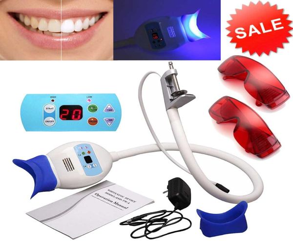 Nuova qualità Nuova Lampada Dental LED Bleaching Accelerator Sistema Utilizzare sedia denti dentali Whitening Machine Light 2 Goggles3404799