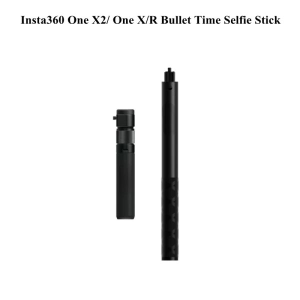 Monopods Sports Camera para Insta360 X3 Bullet Time Selfie Beck Stick Rotcing Tripé para Insta360 One RS Selfie Stick Trips Acessório