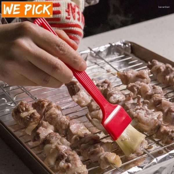 Partyversorgungen Wepick Backgrill Pinsel Kuchen Gebäck Speiseölbürsten Hochtemperaturfeste Plastikgriff BBQ Küche Tool