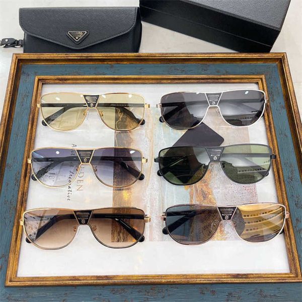 2024 Top Designers Designers de luxo Sunglasses Pen Family Novo Triângulo Metal Triângulo Integrado Toad Mesmo Óculos de Sol SPR60W