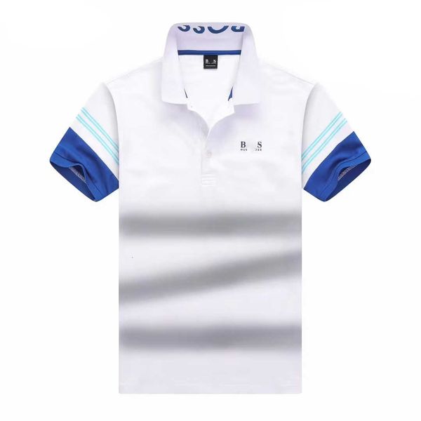 Designer Polo Shirt Mens Polos Tshirt chefes moda marca de luxo camiseta de golfe casual golfe puro algodão respirável mangas curtas t camisetas 2024 Summer Top V9HC