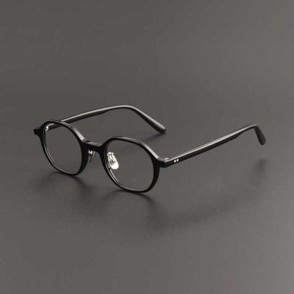 2024 Novo designer de luxo de alta qualidade feminino feminino feminino feminino de placa artesanal Moldura de óculos Padrão personalizado Men tipo Myopia Glasses Mulheres com grau