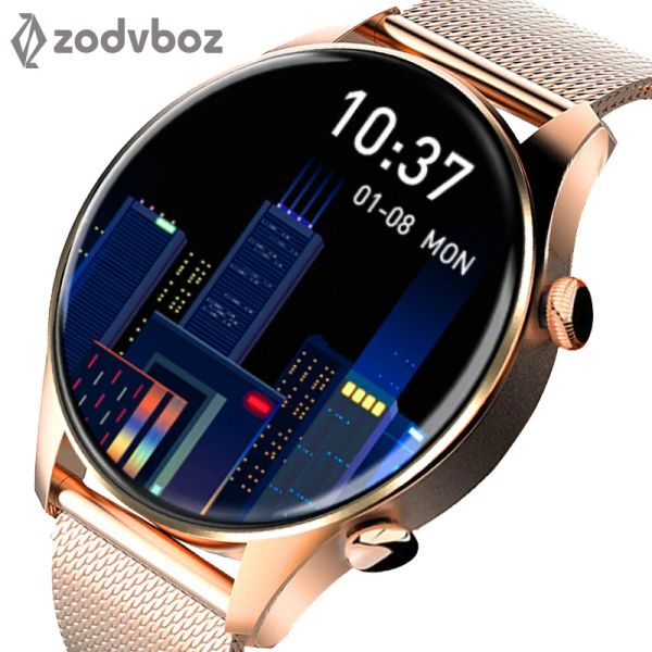 Orologi 2022 Schermo colorato di moda Smart Watch Women Men HD Bluetooth Call IP67 Waterproof Sport Ladies Smartwatch Ebraico per Android iOS