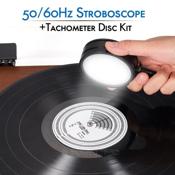 Amplificador NOBSOUND 50/60Hz Speed Speed Speed Strobe Light+Tacomômetro Disco para Acessórios para Jogador de Phonografias de Phonografia LP da plataforma giratória