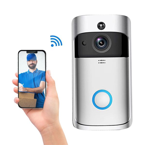 Campanelli wifi wifi giuda smart 720p HD Visual Realtime Intercom Video Bell Pir Detection Night Vision 2way Talk Home Security Camera