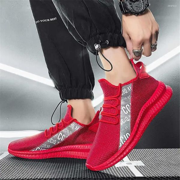 Scarpe casual senza tacchi sneaker rosse con tacco piatto per uomini taglia 45 maschi da basket sport link vip sepatu tipo elegante