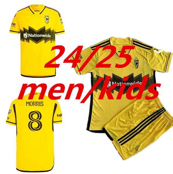 2024 Jerseys de futebol Columbus Cucho Zelarayan Jonathan Morris Nagbe Ramirez Degenek Crew SC 23 24 Planadores de futebol Versão de homens e crianças camisa 999