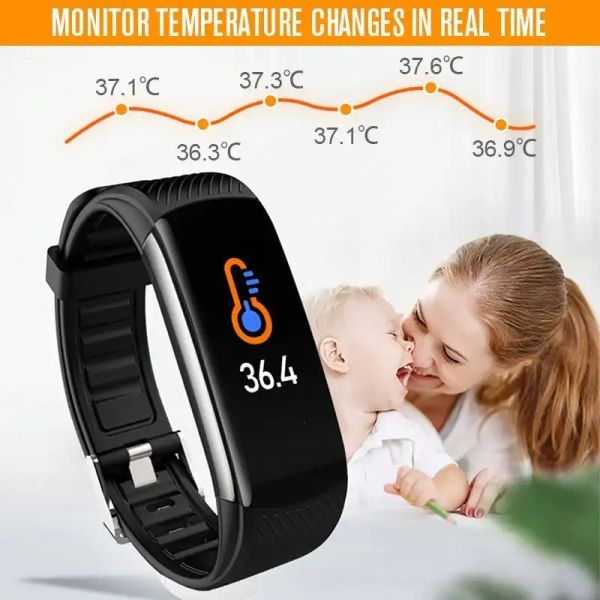 Воспания браслетов Мониторинг здоровья умный браслет часы IP67.