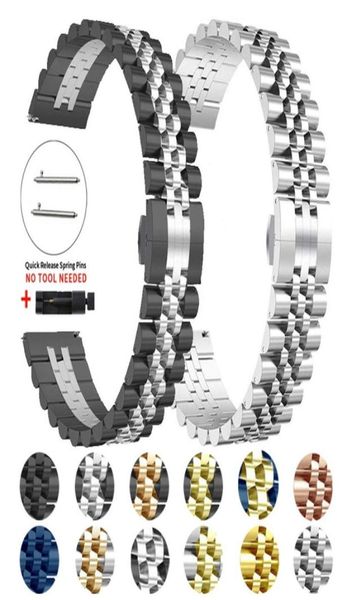 Pulseira de aço inoxidável para samsung Galaxy Watch 4 Classic 46mm 42mm relógio4 44mm 40mm 3 Braça de banda Active2 20mm 22mm de pulseira 26939064