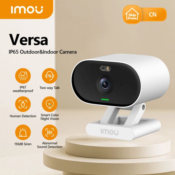 Câmeras de câmeras imu versa 2MP Wi -Fi IndoorOutdoor Câmera Detecção Humana Securidade de Segurança Câmera IP de Visão Noturna Proférico da Visão Dimigente